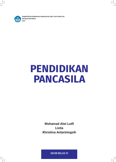 Pendidikan Pancasila untuk SD/MI Kelas VI